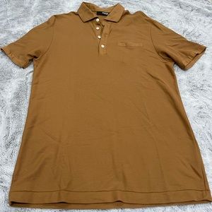 Caramel brown polo - Size L